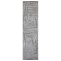 KURZFLOR-TEPPICH Flair 171 Grau 80x300 cm - Grau, Textil (80/300cm) - carpet city