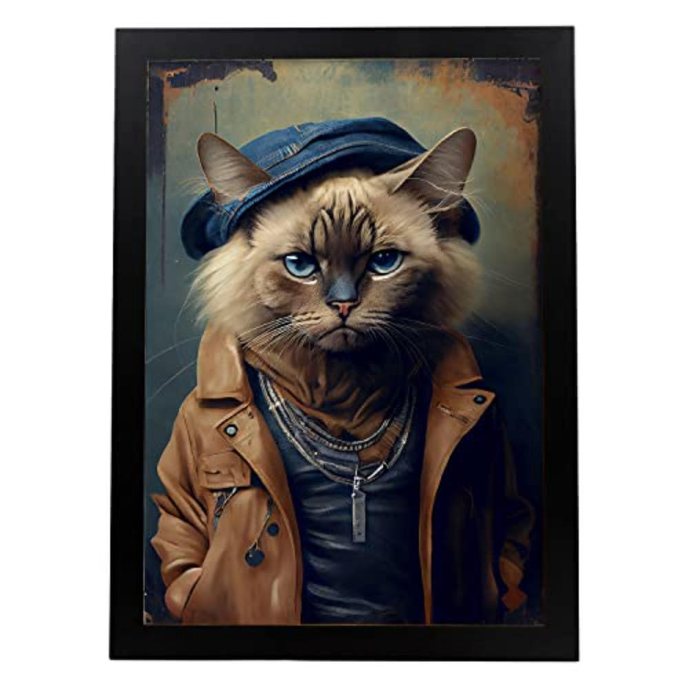 POSTER Havannabraun In Voller Farbe Fotostil A3 Schwarzer Rahmen - Schwarz, Papier (29.7/5/42cm) - Nacnic