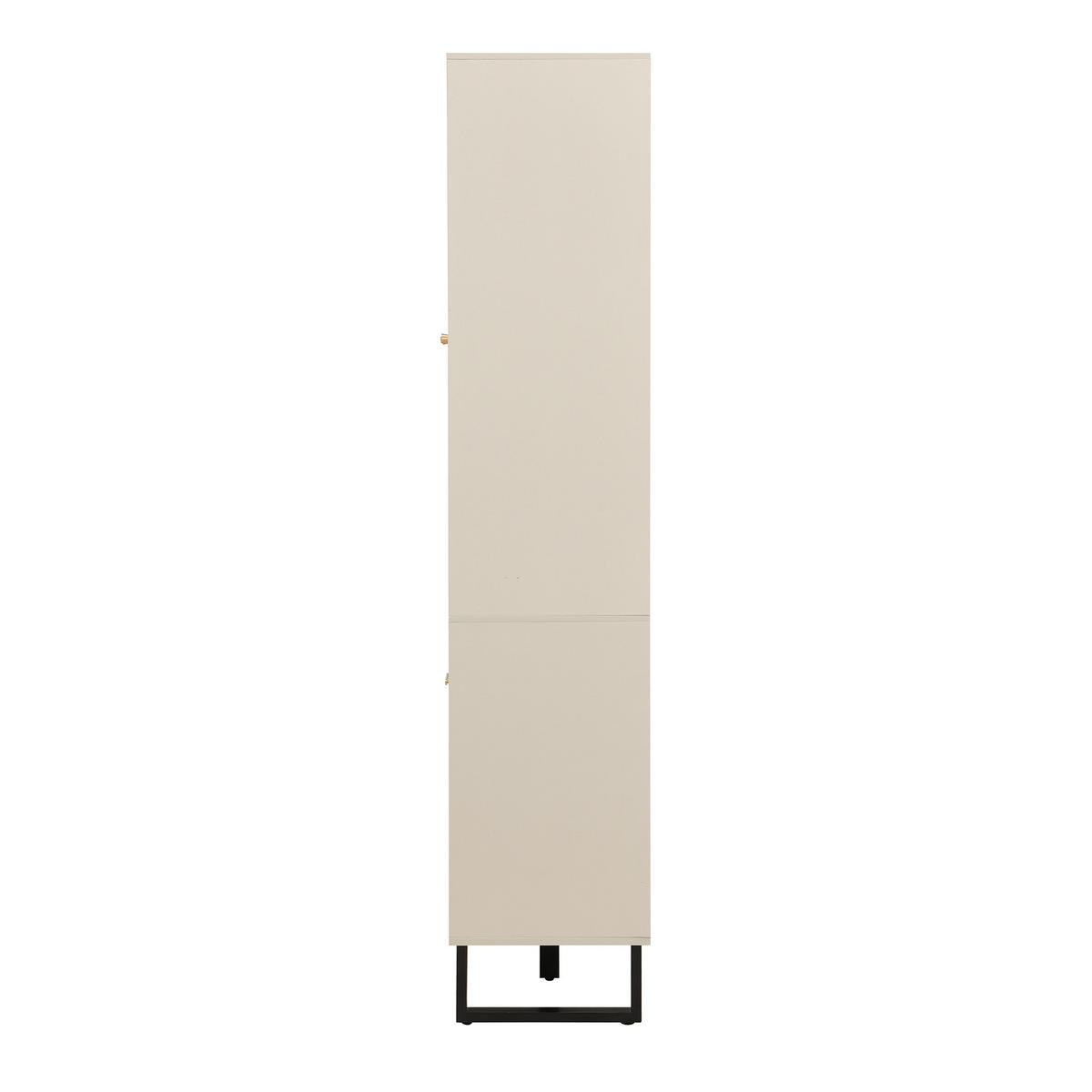 GARDEROBEN-SET in Beige und Grau mit gepolsterten Paneelen Schuhschrank für Diele und Flur, B110/T38/H186 cm - Beige/Schwarz, Holzwerkstoff/Metall (110/186/38cm) - STILVORA
