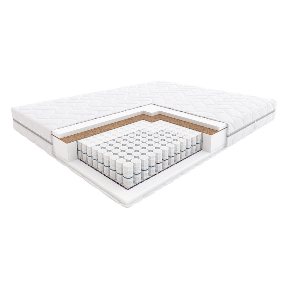 TASCHENMATRATZE Fandango - Weiß, Textil (80/200cm) - Hilding