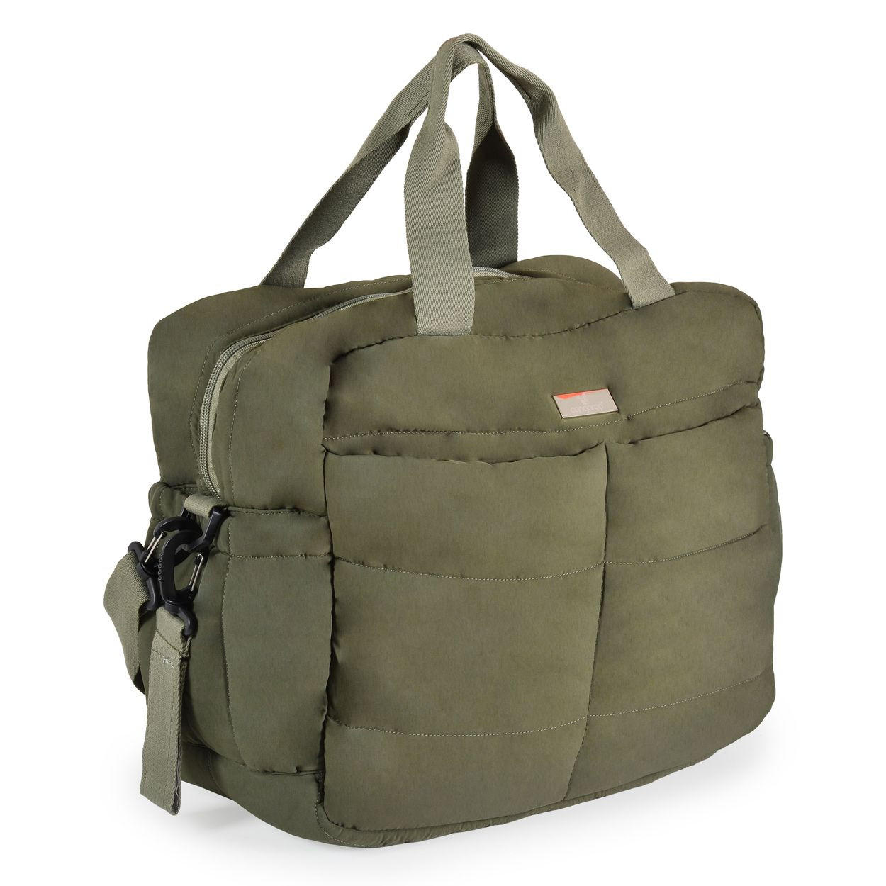 WICKELTASCHE Solana grün Wickelunterlage, Seitentaschen, Isoliertasche, Kinderwagenclips - Grün, Textil (17/35/45cm) - Cangaroo