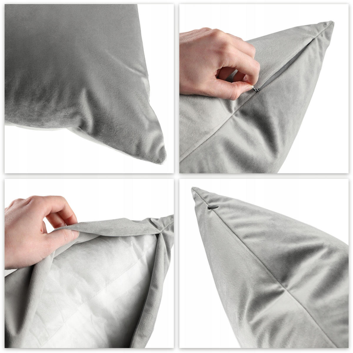 DEKOKISSEN, Grau - Grau, Textil (46/46cm) - KADAX
