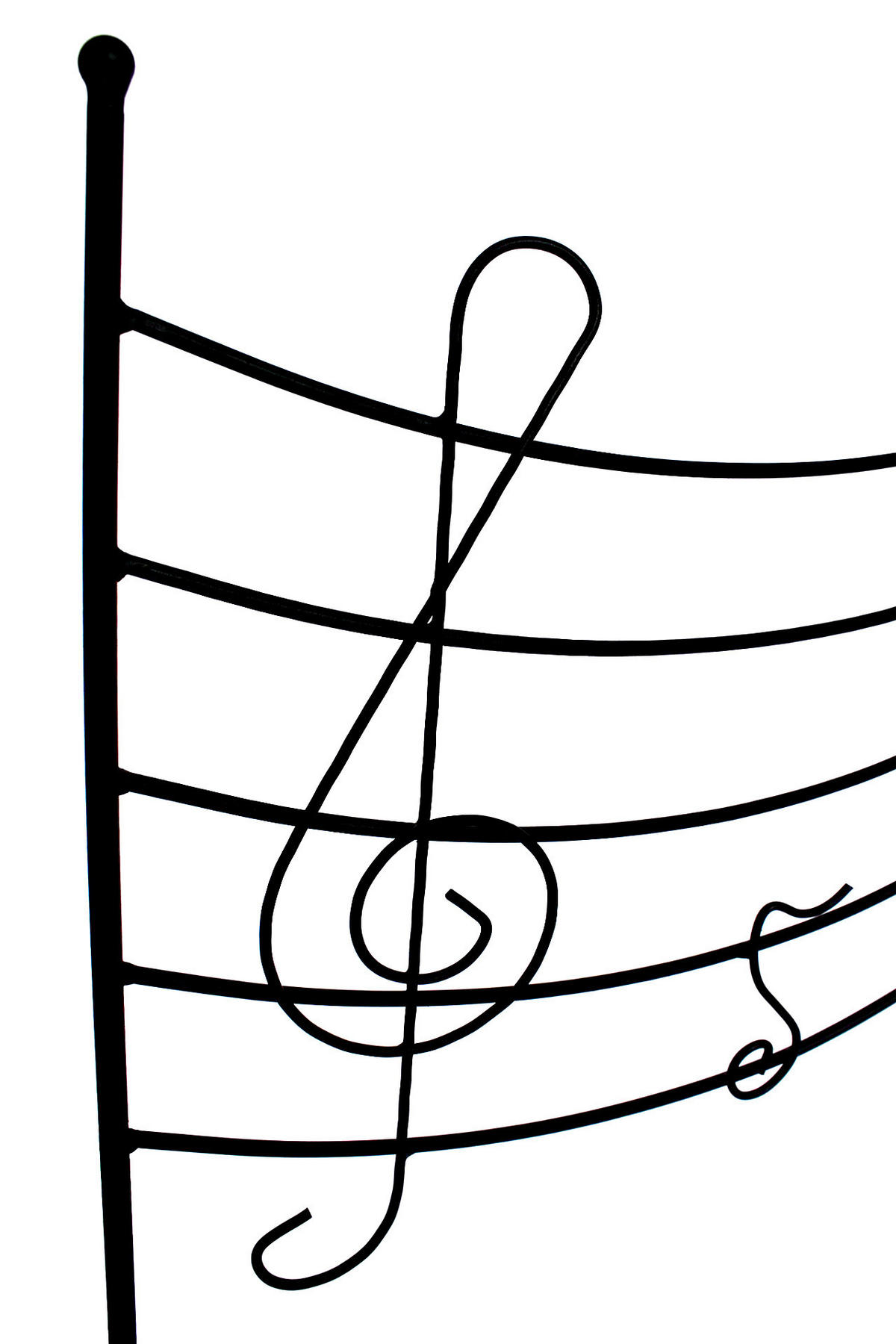 STECKZAUN Melody Rankgitter aus Metall 56 x 80 cm - Schwarz, Metall (80/56/1cm) - DanDiBo