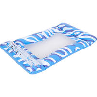 LUFTMATRATZE Ripple Wave 117 x 76 x 15 cm mit Netzgewebe und 3 Luftkammern - Blau, Kunststoff (117/76/15cm) - Avenli