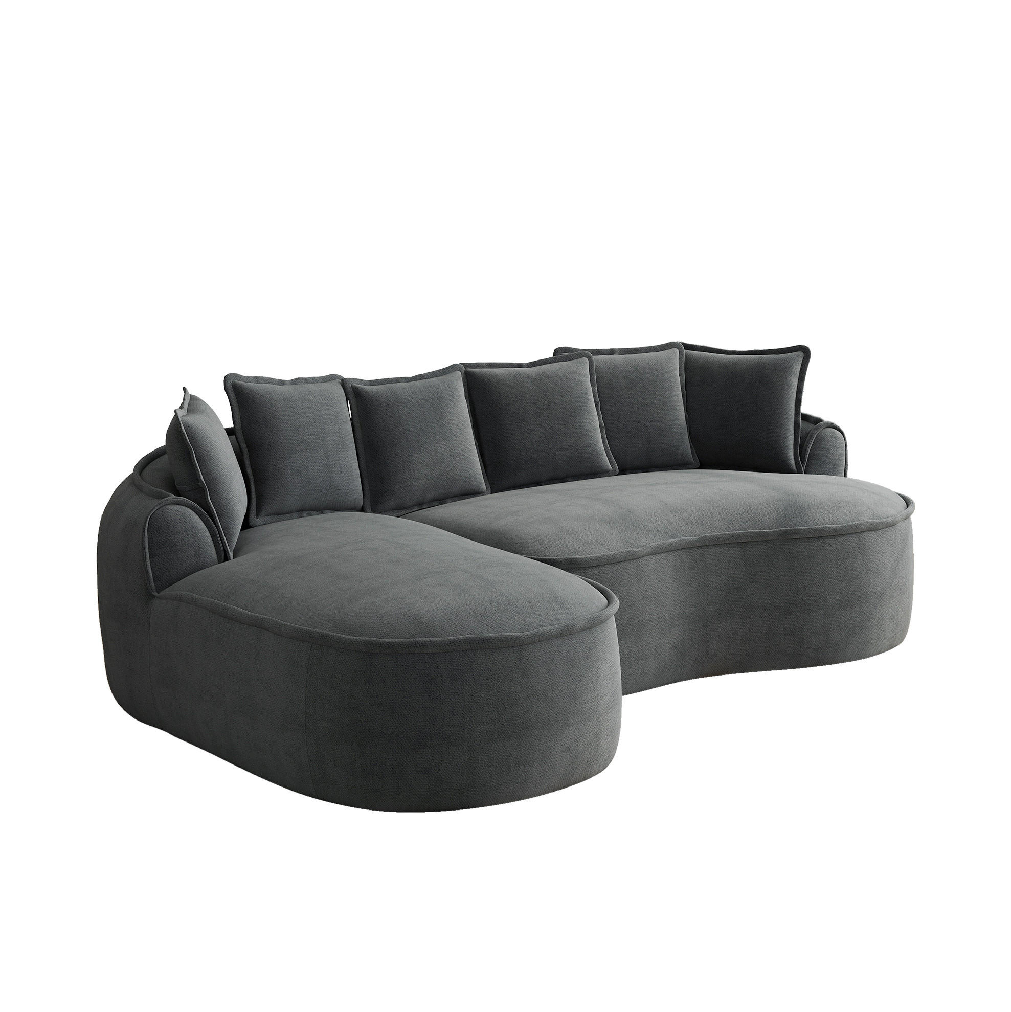 Flora Grace Ecksofa Grau 252x164 cm