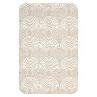 WC PŘEDLOŽKA Vlny - Textura - Béžová 40x60 cm - kašmírová, textil/plast (40/1cm) - OnlyWow