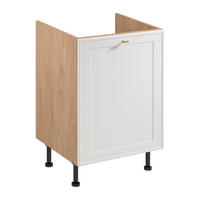 SPÜLENSCHRANK D60ZS AX – Sorento Sonoma Eiche Weiß – Weiß / Sonoma Eiche - Weiß/Sonoma Eiche, Holzwerkstoff (60/87/52cm) - ROYAL24_MARKT