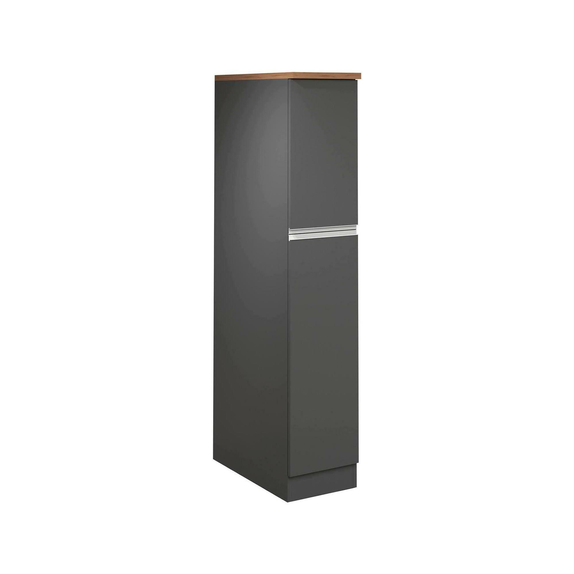 KÜCHENSCHRANK Anthrazit, Eiche 60/30/165 cm - Eichefarben/Anthrazit, Holzwerkstoff (30/165/60cm) - DMORA