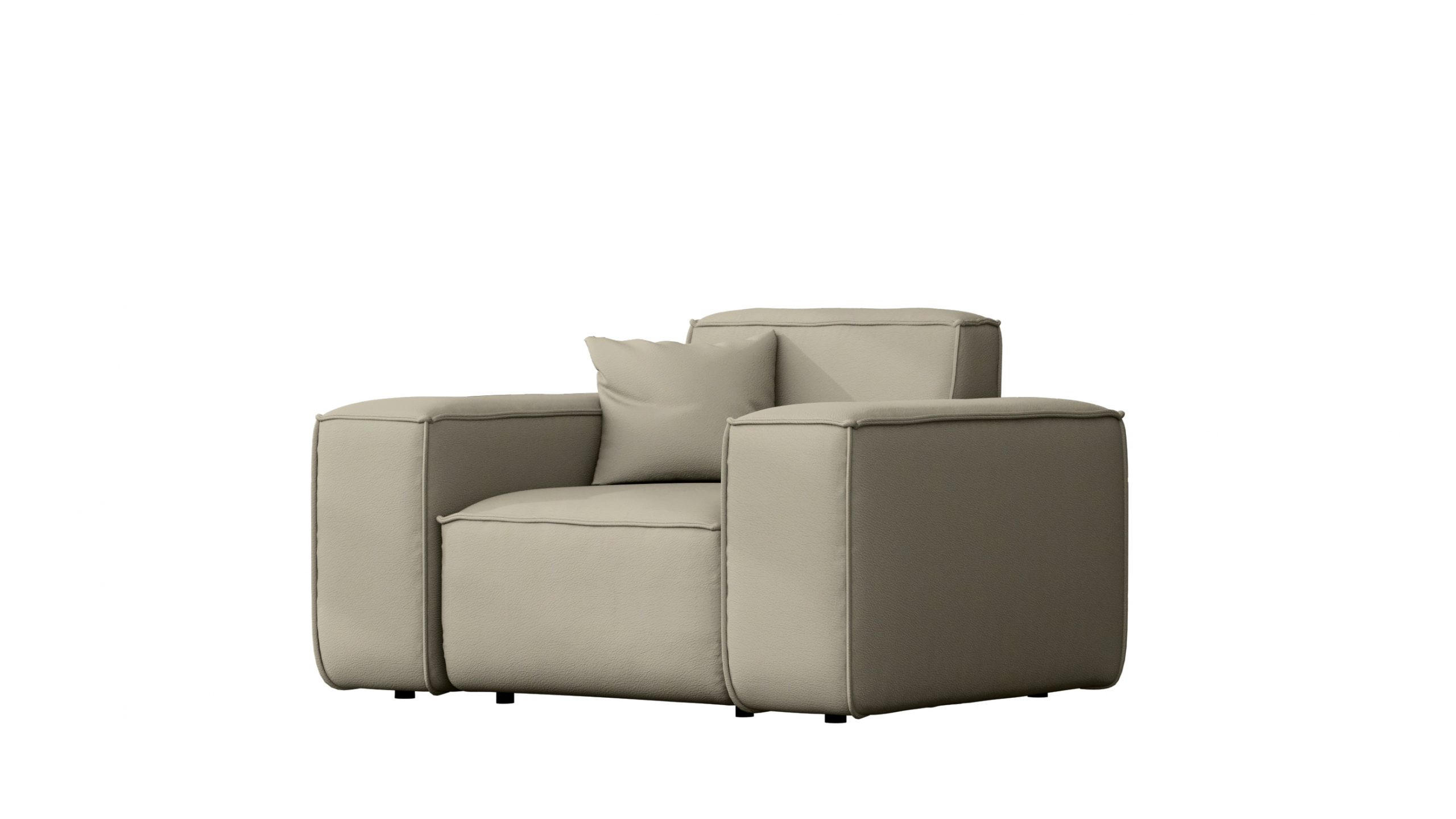 GARTENSESSEL Für Den Garten MALIBU Stoff Odyssey Dunkelbeige - Beige, Holz (121/73/88cm) - Kaiser Möbel