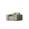 GARTENSESSEL Für Den Garten MALIBU Stoff Odyssey Dunkelbeige - Beige, Holz (121/73/88cm) - Kaiser Möbel