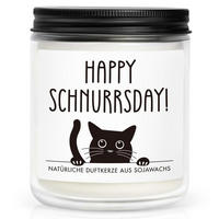 DUFTKERZE im Glas Lavendel Sojawachs 35h Brenndauer - Schwarz, Paraffin (9cm)