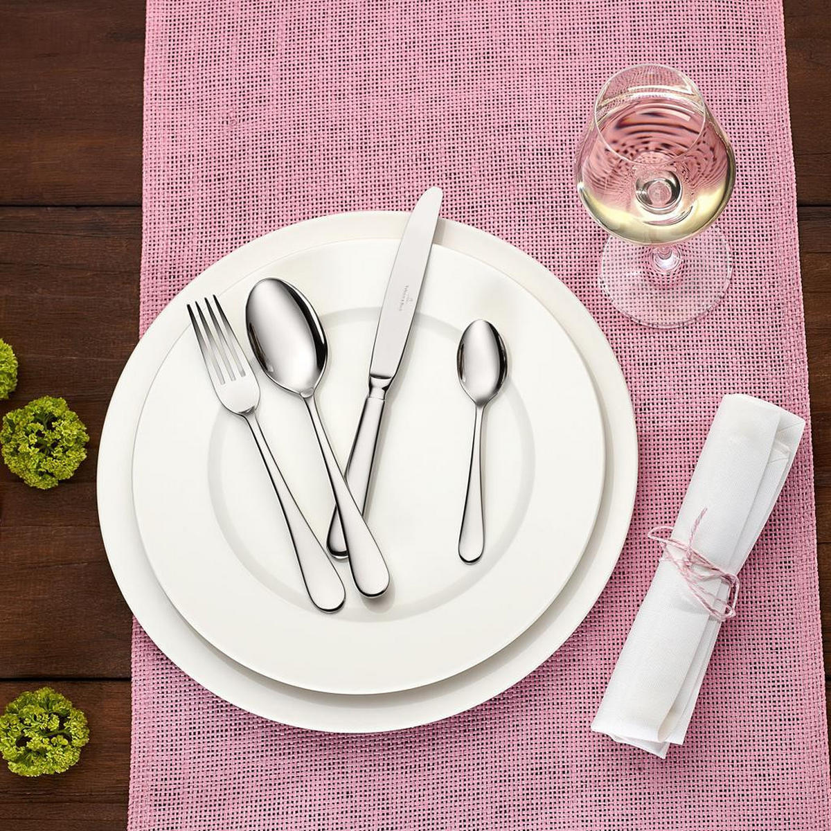 TAFELBESTECK Oscar silber 180er Set - Silberfarben, Metall - Villeroy & Boch