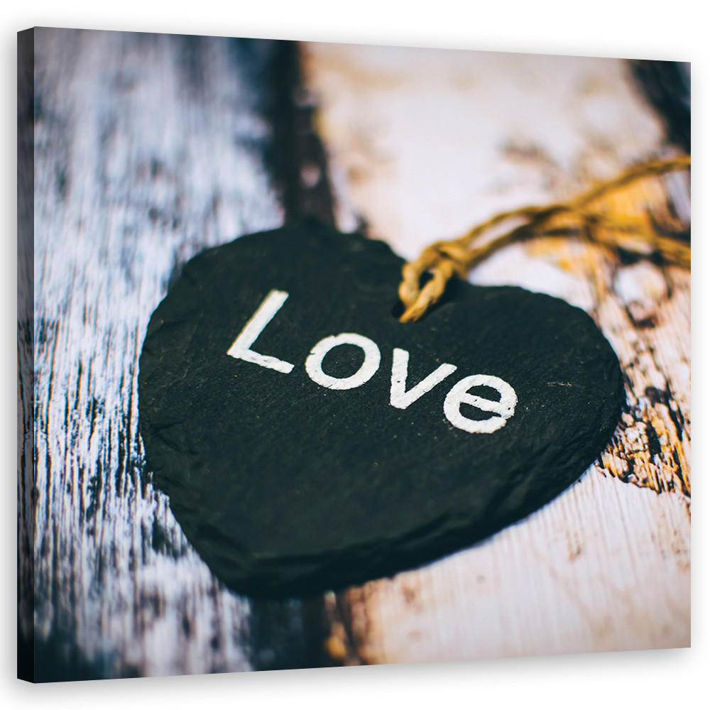 Feeby Wandbild Schwarz 50x50 cm