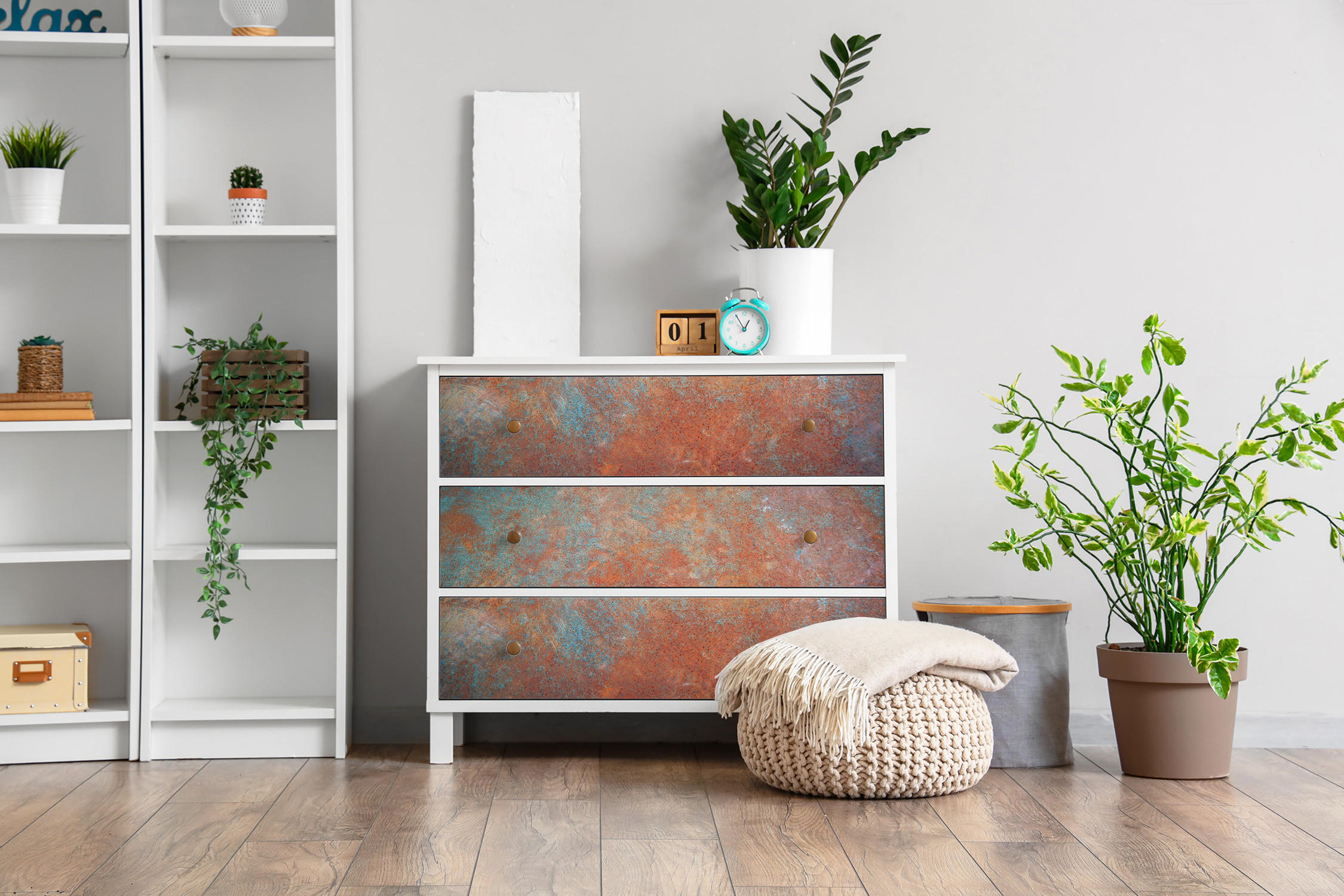 MÖBLAUFKLEBER 100x50 cm braun - Cappuccino, Kunststoff (100/50/0.1cm) - Wallfluent