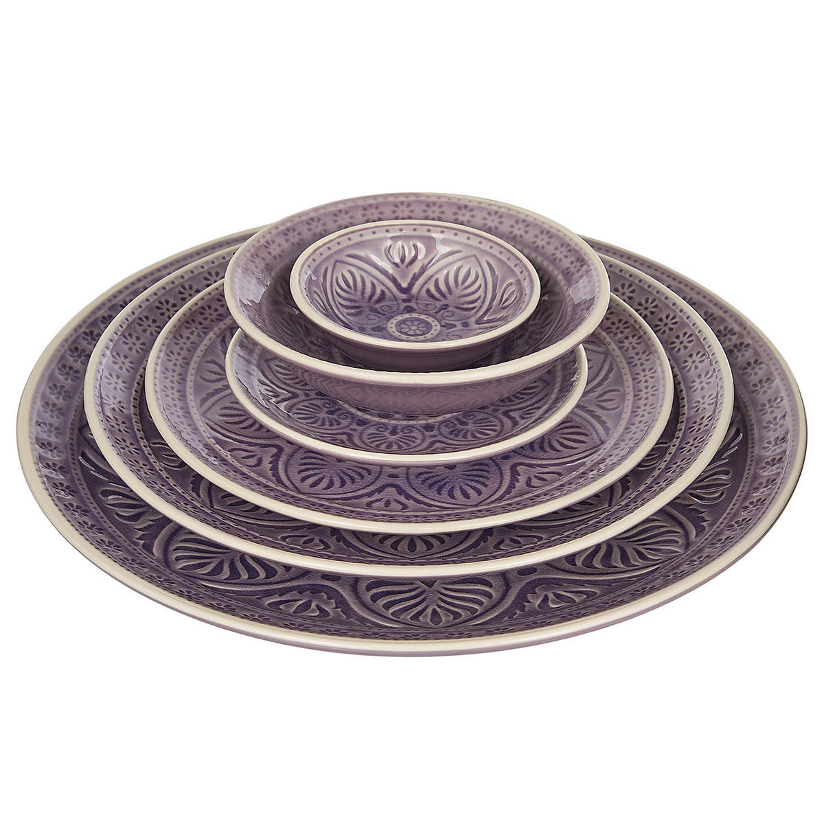 TELLER Sumatra - Violett, Keramik (31/31/3cm) - Butlers