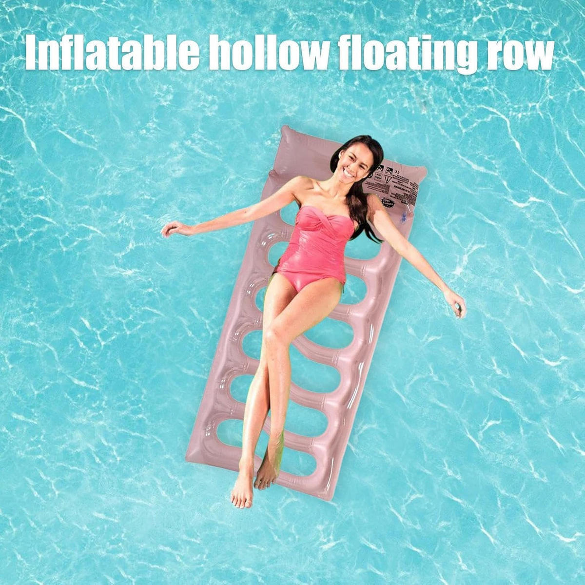 SCHWIMMSESSEL,HELLROSA, 160 x 80 x 13 cm - Hellrosa, Kunststoff (160/80/13cm) - Weltevree