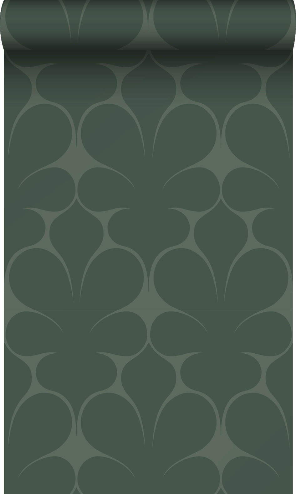 TAPETE Ornamente 50 x 900 cm - Grün, Papier (50/900cm) - Origin Wallcoverings