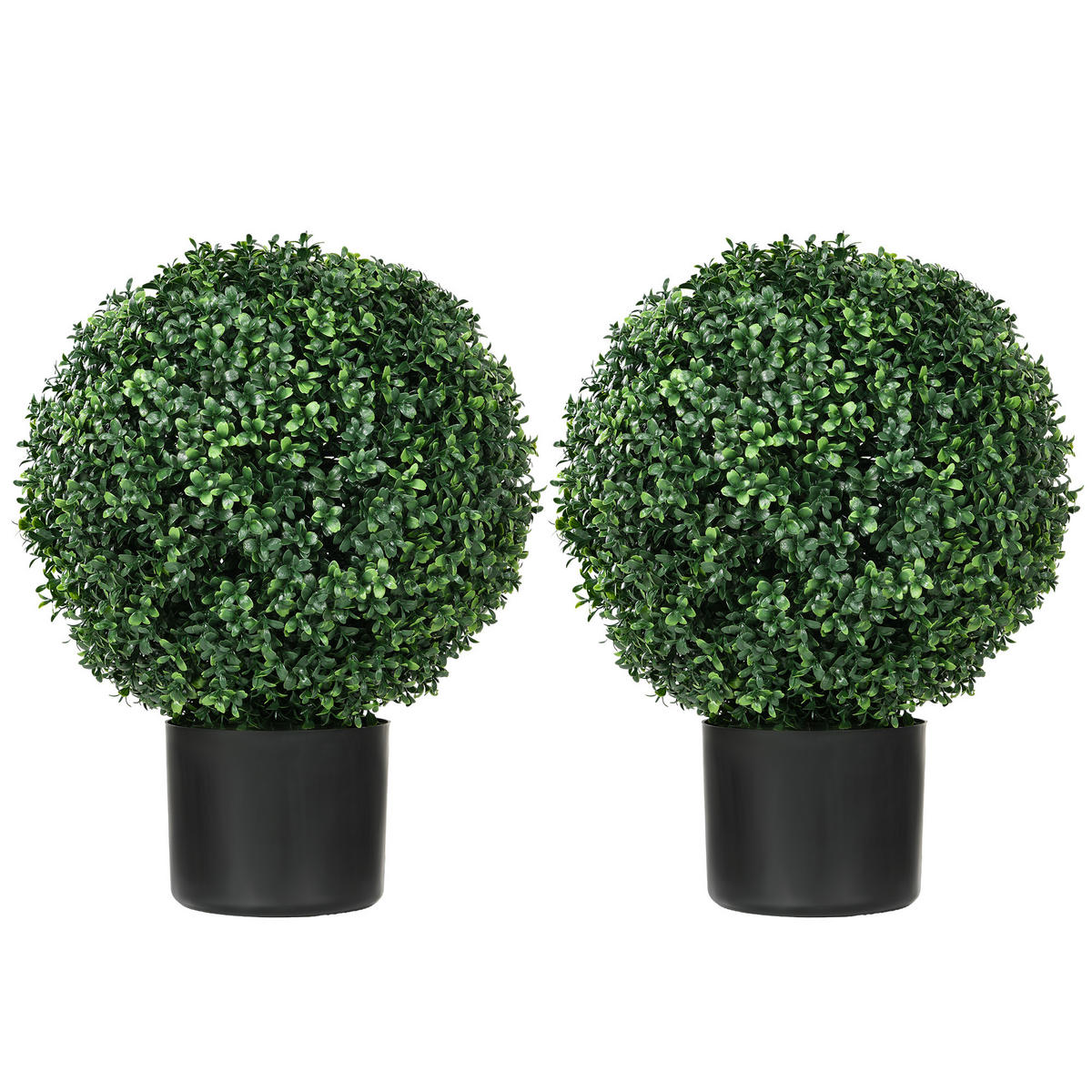 KÜNSTLICHE Pflanzen, PE, Stahl, Grün - Grün, Kunststoff (52cm) - HOMCOM