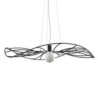 HÄNGELEUCHTE - Schwarz, Metall (90/120/12.5cm) - Lumicom