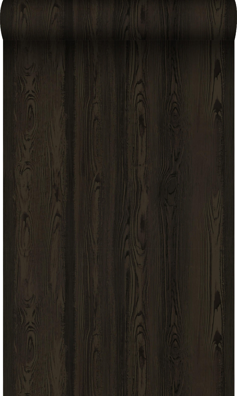 TAPETE Holzoptik 53 cm x 10.05 m - Schwarz, Papier (53/1000cm) - Origin Wallcoverings