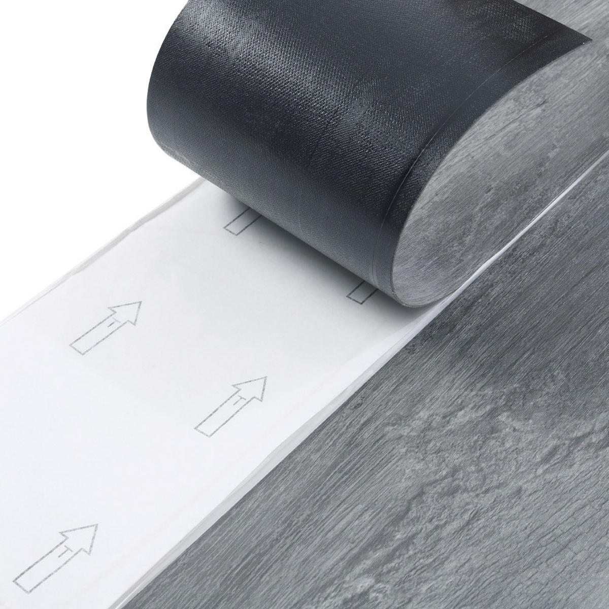 VINYLBODEN 5m²/36-TLG. selbstklebend PVC - Dunkelgrau, Kunststoff (0.2/91.5/15.2cm) - Livingandhome