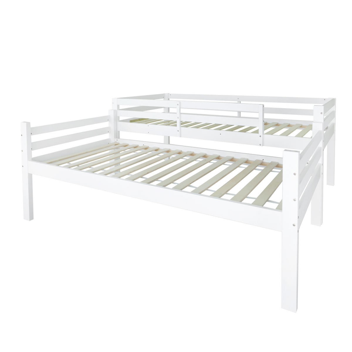 ETAGENBETT 90x200 Weiß - Weiß, Holz (90/200cm) - ComfortXL