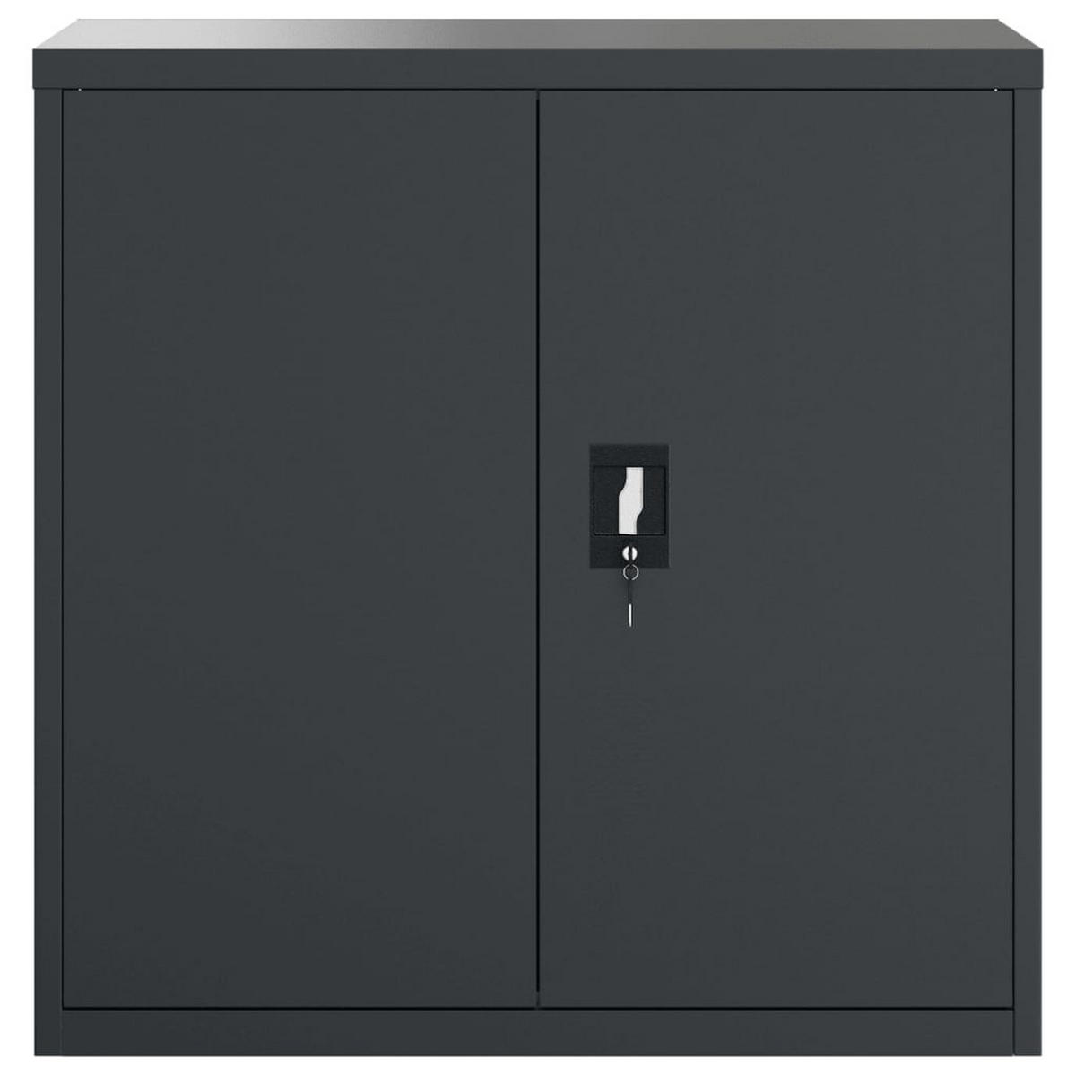 AKTENSCHRANK Anthrazit 90/40/90 Cm Stahl - Anthrazit, Metall (40/90/90cm) - vidaXL