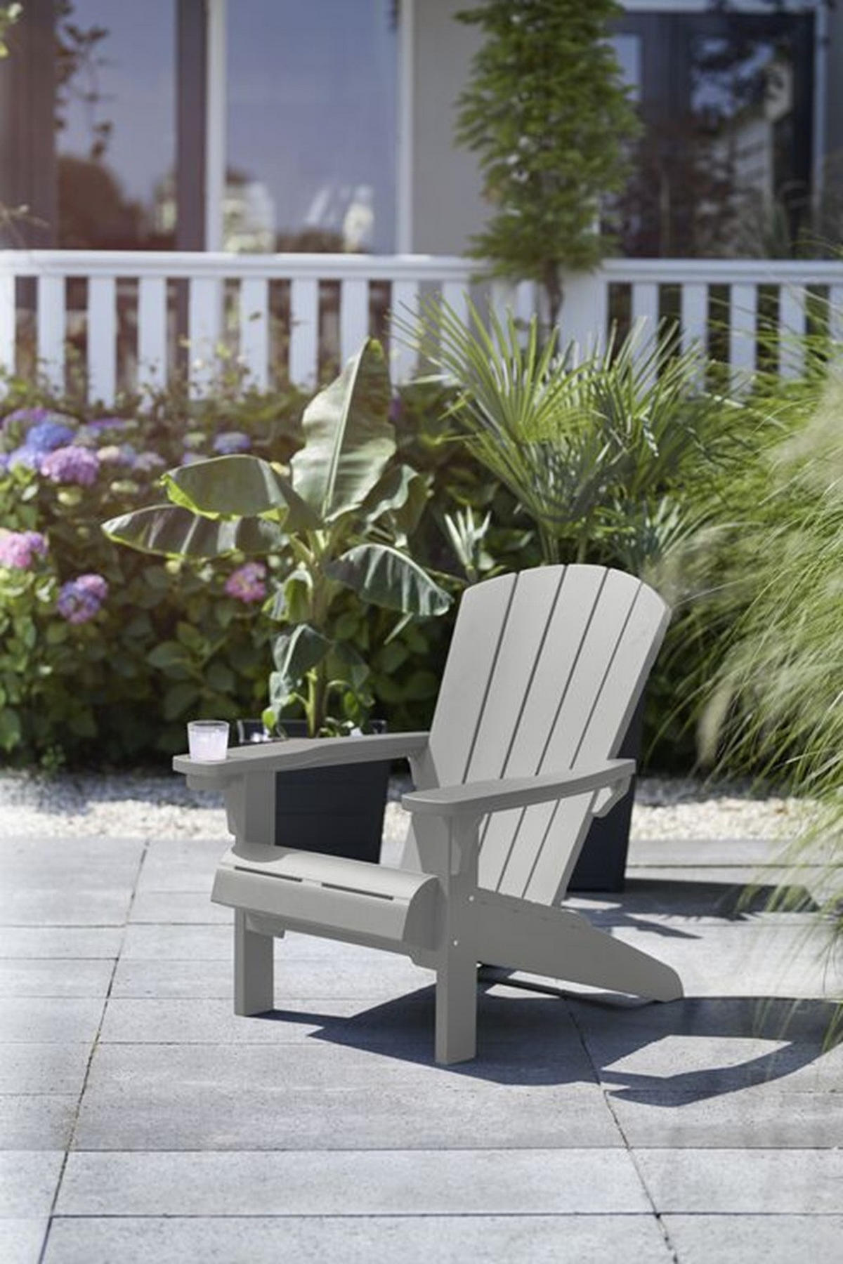 GARTENSTUHL Adirondack Alpine - Grau, Kunststoff (80/96.5/81cm) - Keter