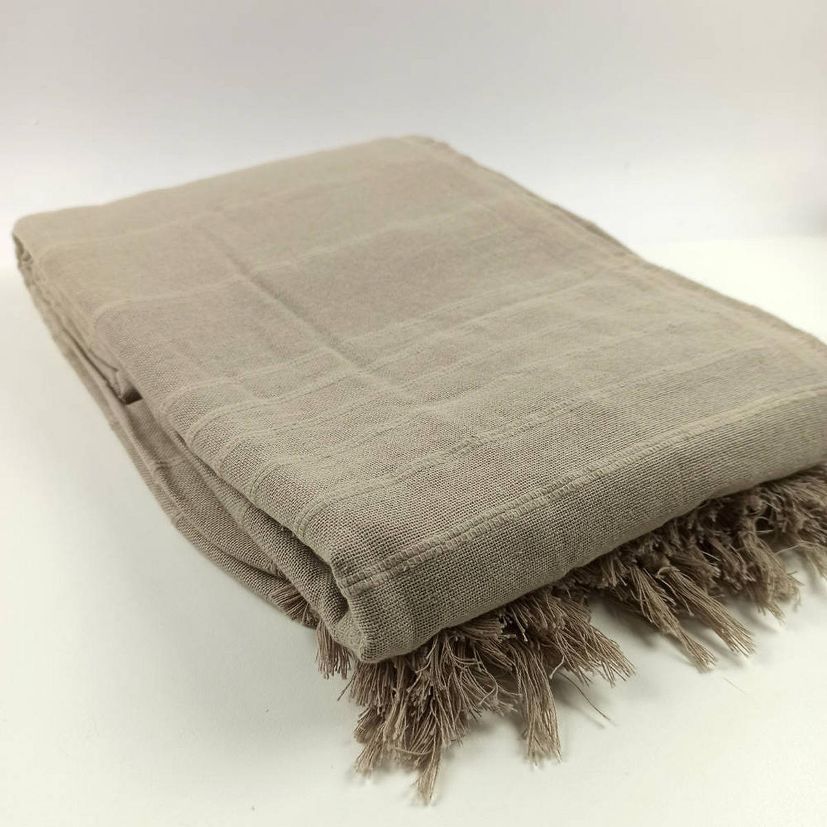 TAGESDECKE 230/250 cm - Beige, Naturmaterialien (230/250cm) - Atmosphera Createur d´interieur