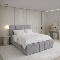 POLSTERBETT CLOUDY Bettkasten Lattenrost 200x200 Grau - Grau, Holz (200/200cm) - Furnistar