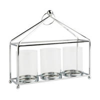KERZENSTÄNDER Cassa - Silberfarben, Metall (28/26/8.5cm) - home&you