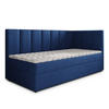 BOXBETT BEVE 80x200 cm mit Matratze und Topper, H2+H3 - Blau - Blau, Holz (80/200cm) - MASSENO