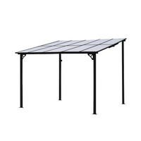 TERRASSENÜBERDACHUNG ECO - Anthrazit, 300 x 300 cm - Anthrazit, Glas/Metall (300/300cm) - Home Deluxe