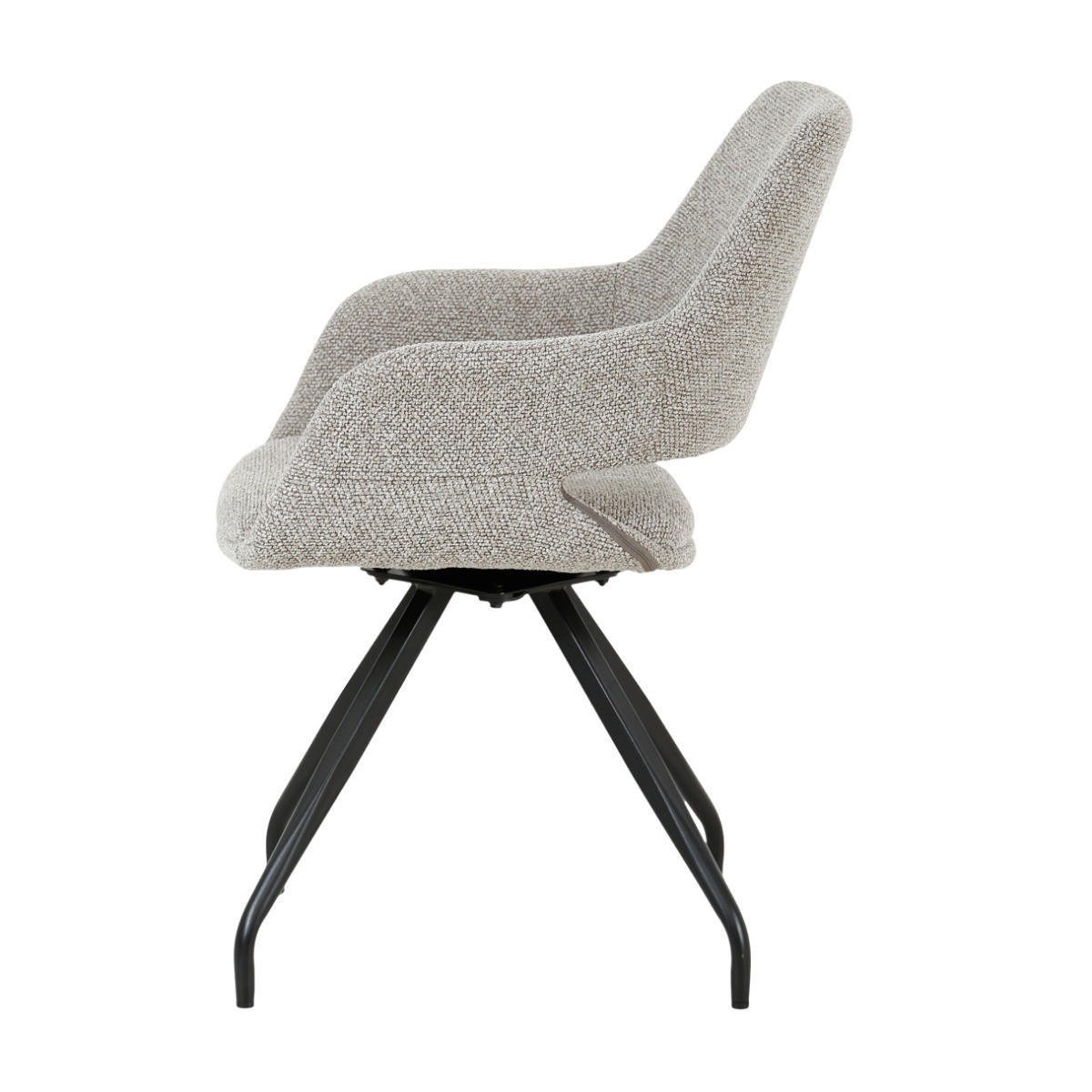 ESSZIMMERSTÜHLE Capp Taupe 61/61/88 cm - Taupe, Textil (61/88/61cm) - Livingfurn