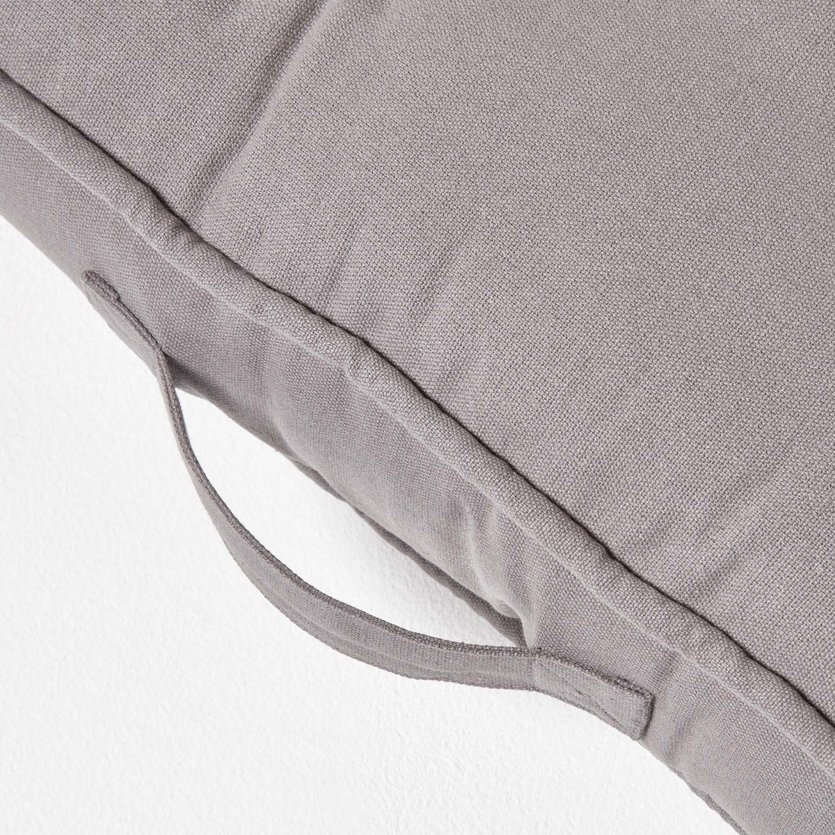 SITZAUFLAGE für Zweisitzer-Sofa 100 x 48 cm – dickes Sitzkissen grau - Grau, Textil (48/100/10cm) - Homescapes