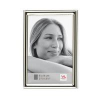 BILDERRAHMEN Chloe 6x9 cm, silber - Silberfarben, Metall (7.6/10.6/1cm) - walther design