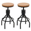 BARHOCKER Kiefer Dekor 2er-Set - Kieferfarben, Holz (34/80/34cm) - MCW