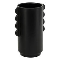 VASE Keramik Wavy Bliss Ø 13 cm - Schwarz, Keramik (25.5cm) - Atmosphera Createur d´interieur