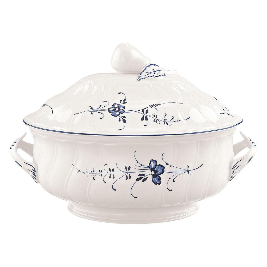 TERRINE Vieux Luxembourg weiß-blau 2,7 L - Blau/Weiß, Keramik (1cm) - Villeroy & Boch