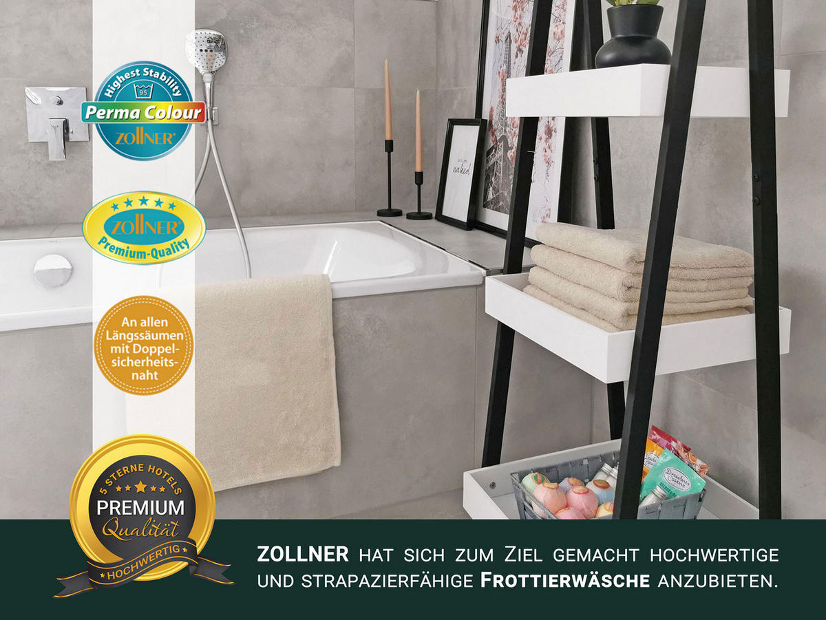 DUSCHTÜCHER, 3er-Set, 70x140 cm, 100% Baumwolle, Braun - Hellbraun, Textil (70/140cm) - Zollner