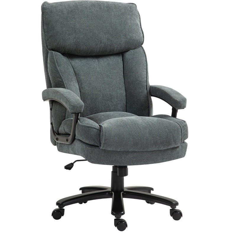 BÜROSTUHL ergonomisch höhenverstellbar 68,5 x 79 x 117-125 cm Polyester Grey - Grau, Kunststoff (79/125/68.5cm) - Meubliv