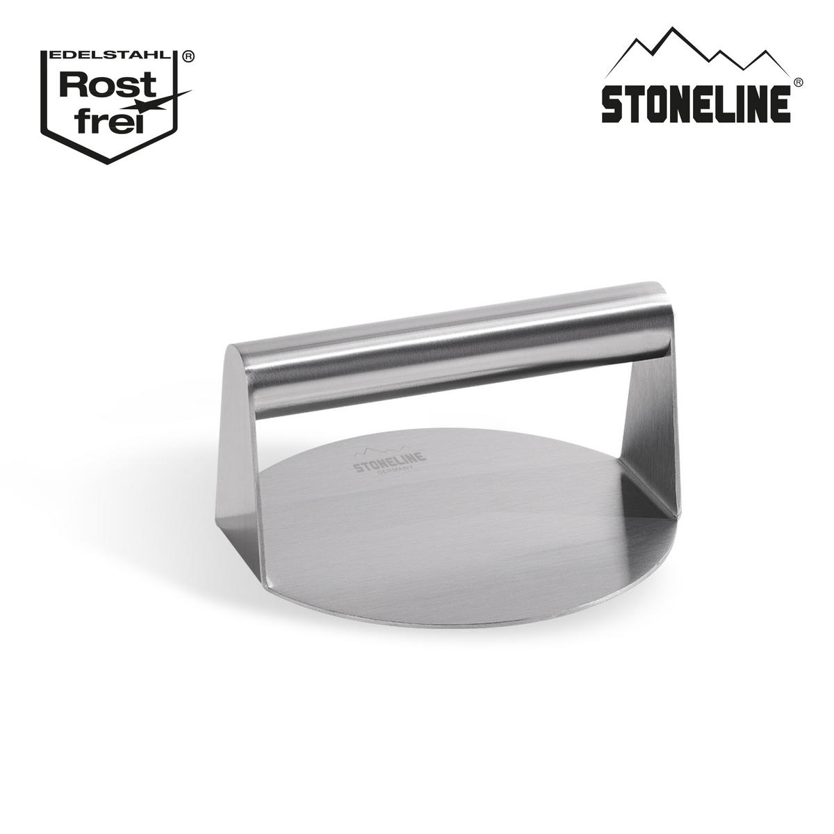 BURGER Smasher Set 3 teilig - Grau, Metall (20/13/36.7cm) - Stoneline