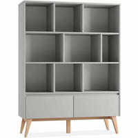 KINDERREGAL Dambi - Grau, Holz (120/160/43cm) - KONSIMO®