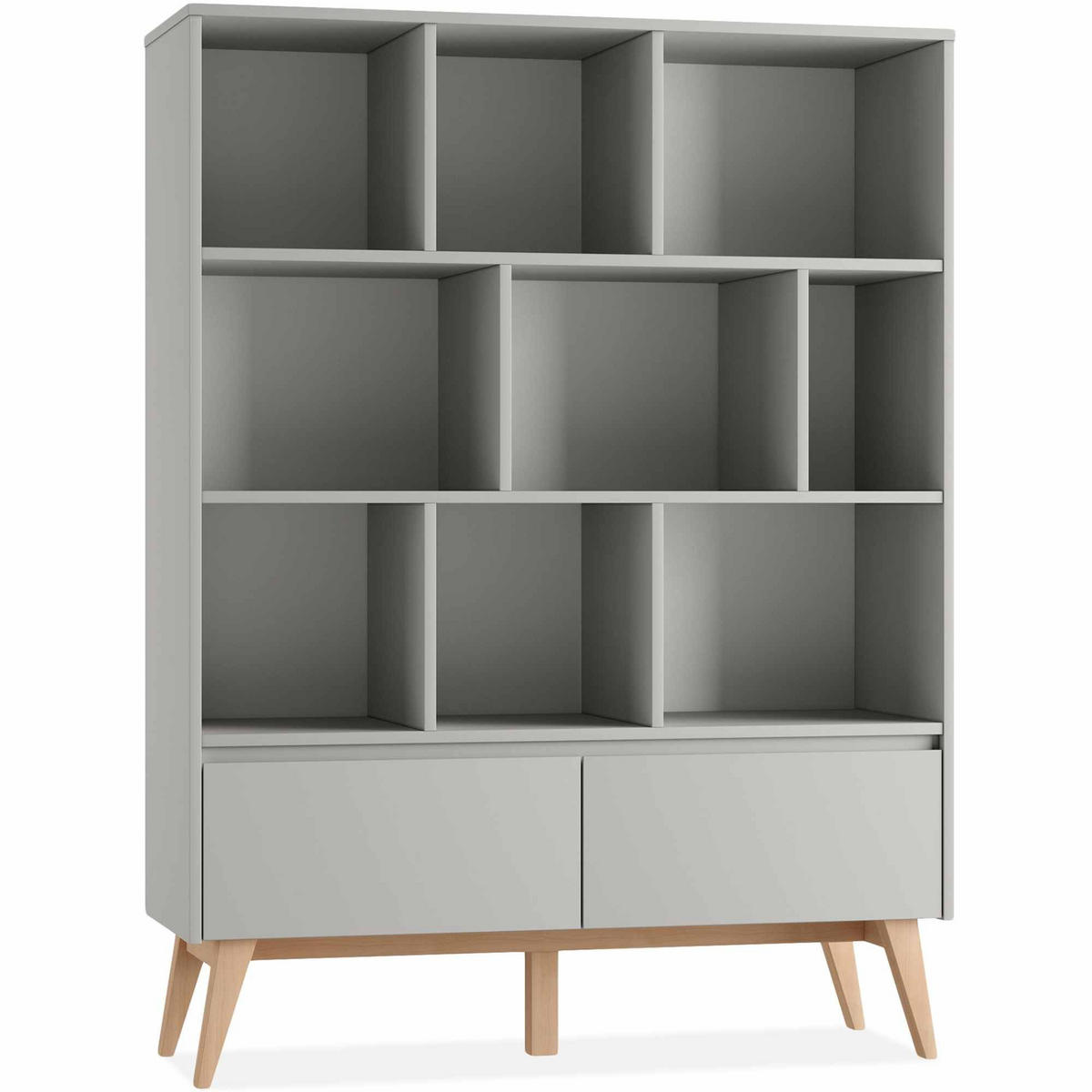 KINDERREGAL Dambi - Grau, Holz (120/160/43cm) - KONSIMO®
