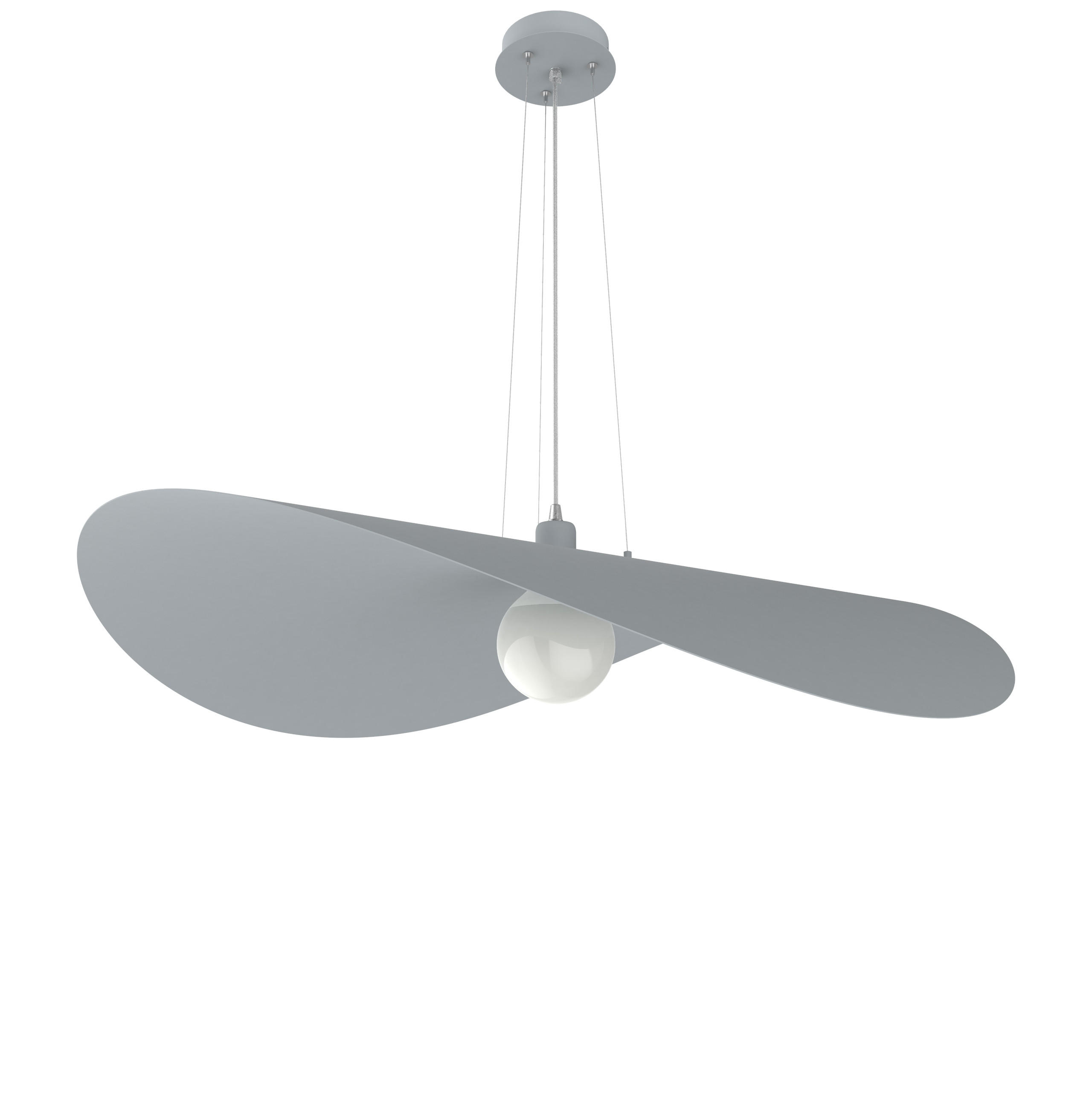 HÄNGELEUCHTE - Grau, Metall (90/90/120cm) - Lumicom