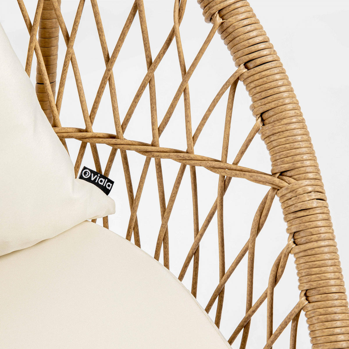 GARTENSOFA, Holzfarbe - Braun, Naturmaterialien (88/80/138cm) - Oviala