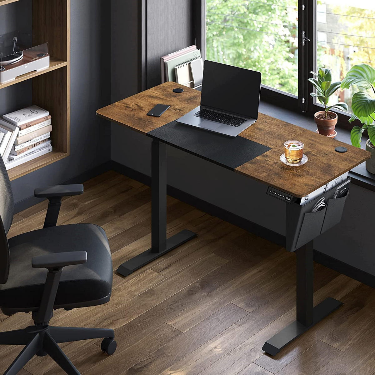 SCHREIBTISCH COMPUTERTISCH - Braun, Holzwerkstoff (140/60/120cm) - Hansiro