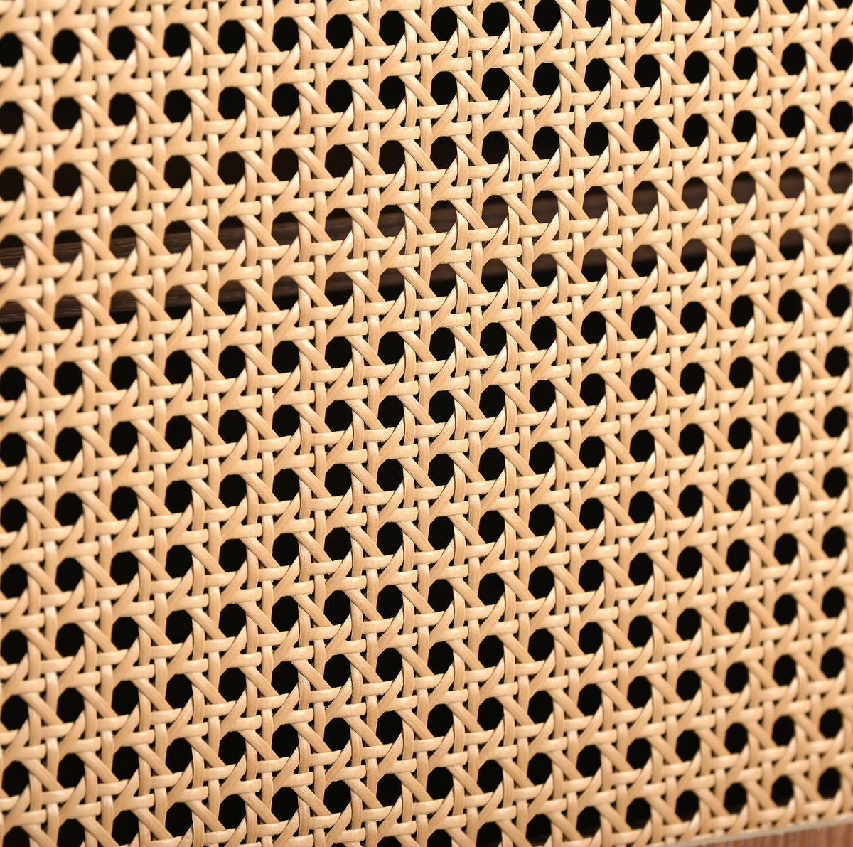 TV-LOWBOARD aus MDF 160x40x60 cm Walnuss mit Schiebetüren, Schubladen und Kabeldurchlässen - Weiß, Holzwerkstoff (160/60/40cm) - Modfu