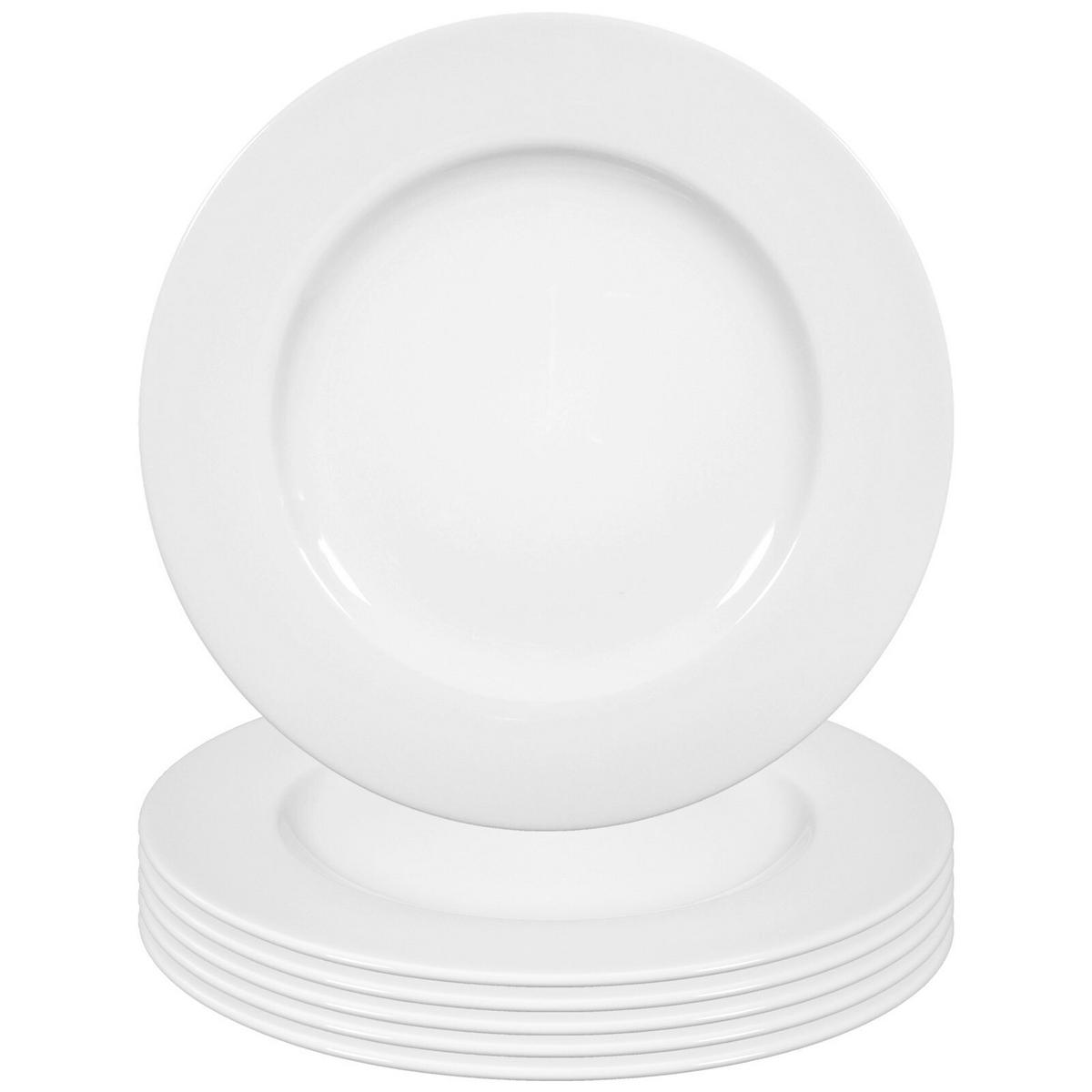 TELLER Rondo/Liane weiß ø 29,9 cm 6er Set - Weiß, Keramik (30cm) - Seltmann Weiden