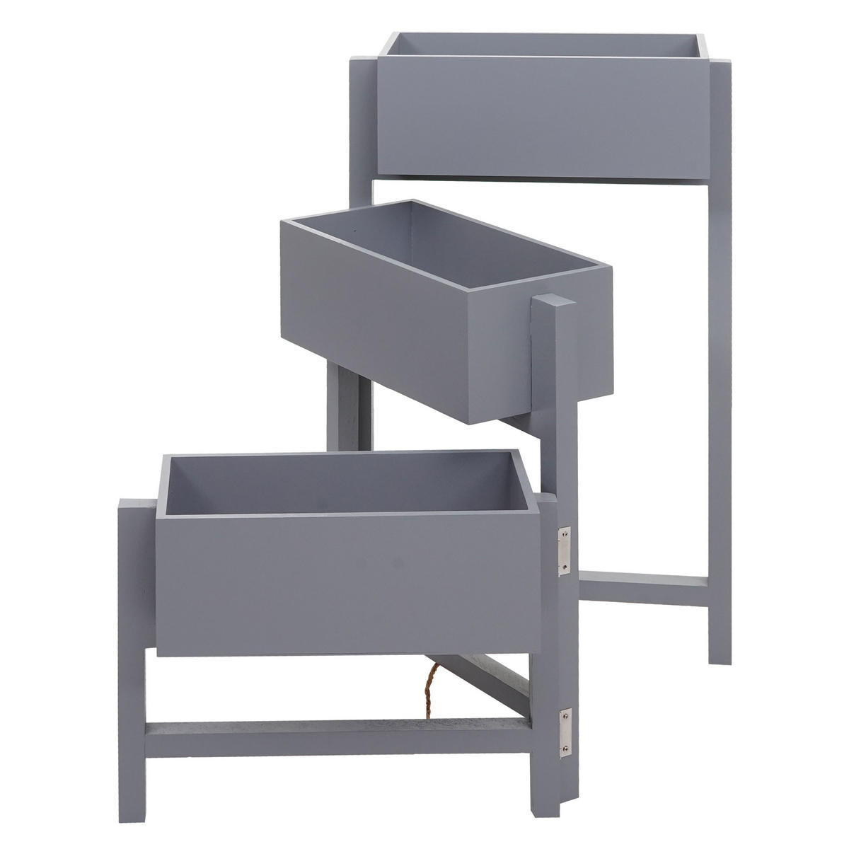 PFLANZREGAL STANDREGAL Grau, Blau - Blau/Grau, Holz (108/65/15cm) - MCW